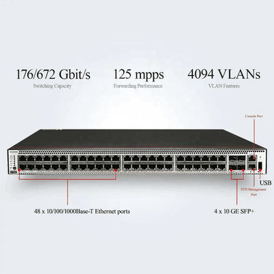 48*10/100/1000BASE-T イーサネット ポートと 4*10GE SFP ポート PoE スイッチ LACP 機能