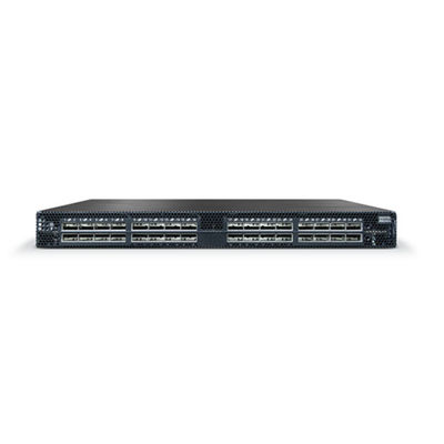 MSN3700-CS2F 100GbE 1Uオープンイーサネットスイッチ 32 QSFP28 ポート 2 PS AC x86 CPU 標準深さ P2C 空流