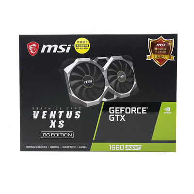 AMD チップセット MSI 1660 スーパー GPU カード 6GB グラフィック ビデオ カード 192 ビット