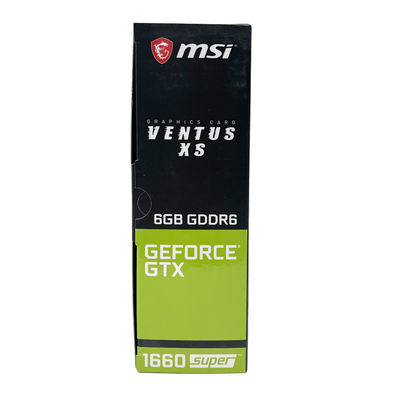 AMD チップセット MSI 1660 スーパー GPU カード 6GB グラフィック ビデオ カード 192 ビット