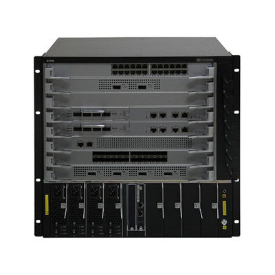 オリジナル S7706 POE ネットワーク スイッチ 4.32 Tbps デュアル メイン コントロール 電源