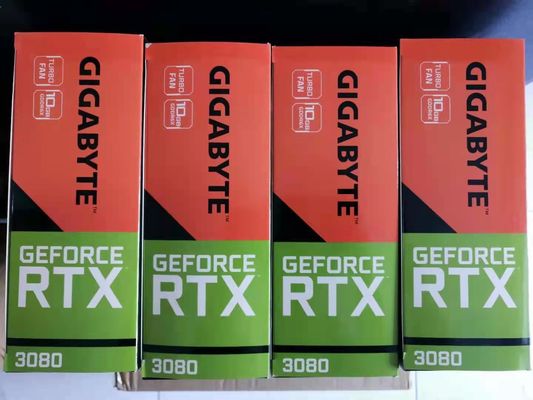 1710Mhz コアクロック GPU カード ギガバイト ジオフォース RTX 3080 ゲームビデオ カード
