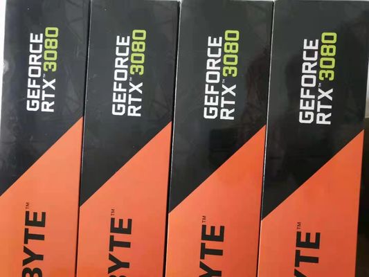 1710Mhz コアクロック GPU カード ギガバイト ジオフォース RTX 3080 ゲームビデオ カード